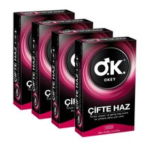Okey 10'lu 4 Kutu Çifte Haz Prezervatif Paket