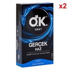 Okey Gerçek Haz 2x12'li Prezervatif