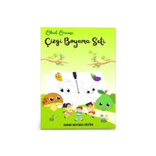 Okul Öncesi Çizgi Boyama Seti 2 Kitap Enine Boyuna Eğitim