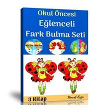 Okul Öncesi Eğlenceli Fark Bulma Kitap Seti 3 Fasikül Kitap