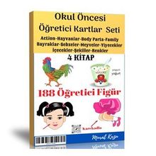 Okul Öncesi Öğretici Flash Kartlar 4 Kitap Enine Boyuna Eğitim
