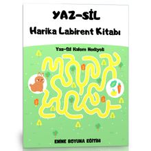 Okul Öncesi YAZ-SİL Harika Labirent Kitabı Enine Boyuna Eğitim