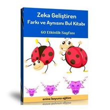 Okul Öncesi Zeka Geliştiren Farkı ve Aynısını Bul Kitabı