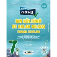 Okyanus Yayınları 7. Sınıf Kendini Check - Et Din Kültürü ve Ahlak Bilgisi Tekrar Testleri