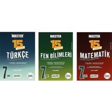 Okyanus Yayınları - 7. Sınıf Master Türkçe -Matematik -Fen Bilimleri 15 Deneme 3 Set