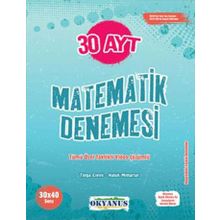 Okyanus Yayınları AYT Matematik 30 Deneme