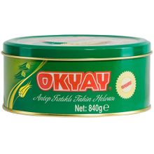 Okyay 840 g Antep Fıstıklı Teneke Helva
