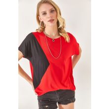 Olalook BLZ-19002283 Kırmızı Kadın Bluz