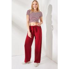 Olalook PNT-19000200 Bordo Kadın Pantolon