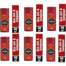 Old Spice 2 si 1 Arada Captain 6x50 ml Duş Jeli ve Şampuan