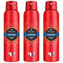 Old Spice Captain 3x150 ml Sprey Deodorant