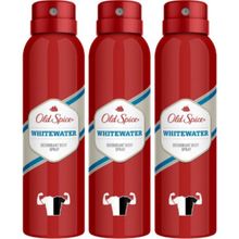 Old Spice Whitewater 3x150 ml Sprey Deodorant