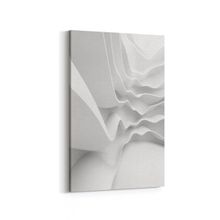 Olla 10462D Beyaz Kabartma Görseli Dikey 20x30 cm Kanvas Tablo