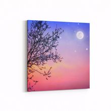 Olla 10572K Ağaç Görseli Kare 25x25 cm Kanvas Tablo