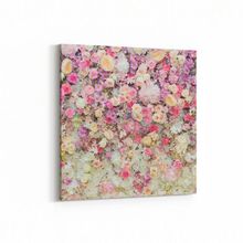 Olla 11583K Çiçek Görseli Kare 25x25 cm Kanvas Tablo