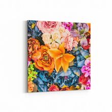 Olla 11586K Çiçek Görseli Kare 25x25 cm Kanvas Tablo
