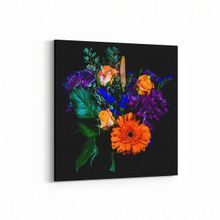 Olla 11595K Çiçek Görseli Kare 25x25 cm Kanvas Tablo