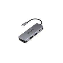 Omars 4 Port USB-C Hub 4K HDMI Video Transferi USB 3.1 PD USB-A ve Type-C Hub Çoklayıcı Adaptör