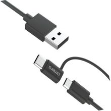 Omars İkisi Bir Arada Type-C Micro USB Şarj ve 1.2 mt Data Kablosu