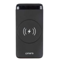 Omars Siyah 20W 10000 mAh Led Göstergeli USB Type-C ve Magsafe Uyumlu Kablosuz Şarj Powerbank
