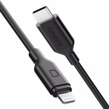 Omars Type-C iPhone Siyah 1 mt MFI Lightning PD Hızlı Şarj Kablosu