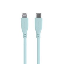 Omars USB-C to MFI Lightning iPhone Silikon PD Yeşil Hızlı Şarj Kablosu