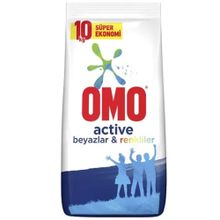 Omo Active Beyazlar ve Renkliler İçin 10 kg Toz Çamaşır Deterjanı