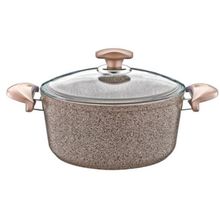 Oms Collection 18X10 cm Granit Kahverengi Derin Tencere