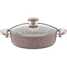 Oms GR204 Granit Gri 30 cm Kısa Tencere