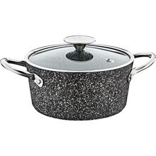 Oms Indüksiyon 3116 Siyah 20 cm Granit Derin Tencere