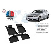 Omsa Bmw E90 3 Serisi 4D Siyah 2005-2010 Arası Havuzlu Paspas