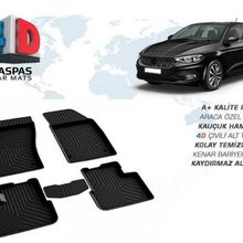Omsa Fiat Egea Sedan 4D Siyah 2016 ve Sonrası Havuzlu Paspas