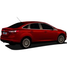 Omsa Ford Focus 3 Sedan 12 Parça 2011-2017 Arası Krom Cam Çerçevesi