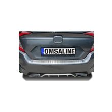Omsa Honda Civic FC5 2016-2021 Arası Taşlı Krom Arka Tampon Eşiği