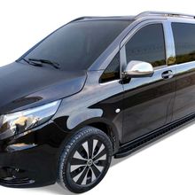 Omsa Mercedes Vito W447 Dot Line Siyah Kısa Şase 2014 ve Sonrası Yan Basamak