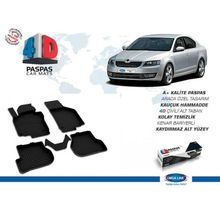 Omsa Skoda Octavia 2 A5 4D Siyah 2008 ve Sonrası Havuzlu Paspas