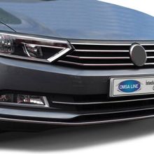 Omsa VW Passat B8 2015-2019 Arası 3 Parça Krom Ön Tampon Çıtası