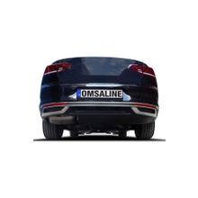 Omsa VW Passat B8.5 Krom Difüzör 2019 ve Sonrası Egzoz Çerçevesi