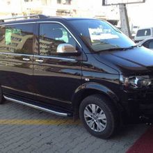 Omsa VW T5 Caravelle 14 Parça Tek Sürgü Kısa Şase 2003 ve Sonrası Krom Cam Çerçevesi