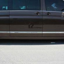 Omsa VW T6.1 Caravelle 2020 ve Sonrası 7 Parça Uzun Şase Krom Yan Kapı Çıtası