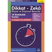 On Dakikalık Testler 10 - 11 Yaş - Dikkat Zeka Yayınları