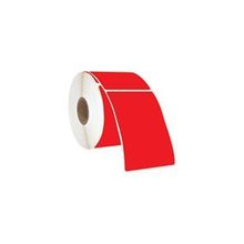 On Roll Paper 75x100 500'lü Sarım Kırmızı Renkli Termal Barkod Etiketi