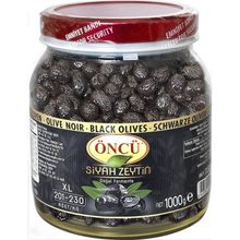 Öncü 1 kg xl Yağlı Siyah Zeytin Pet