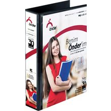Önder 2005-3 2 Halkalı D A4 Siyah 50 mm Mekanizmalı Klasör