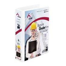 Önder 2013-5 4 Halkalı D A4 Beyaz 30 mm Mekanizmalı Klasör