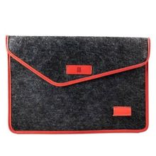 Önder 539-02 Aba Siyah Kırmızı Keçe Laptop Çanta