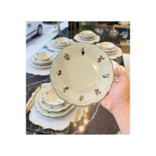 Onedekor Vintage Rose Fulya 24 Parça 6 Kişilik Yemek Takımı