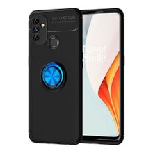 OnePlus Nord N100 Siyah Kılıf Auto Focus Serisi Soft Premium Standlı Yüzüklü Kapak