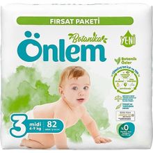 Önlem Botanika No:3 Midi 82 Adet Bebek Bezi