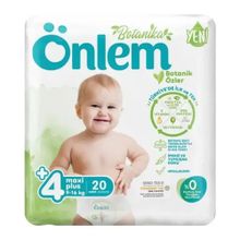 Önlem Botanika No:4+ Maxi Plus 20 Adet Bebek Bezi